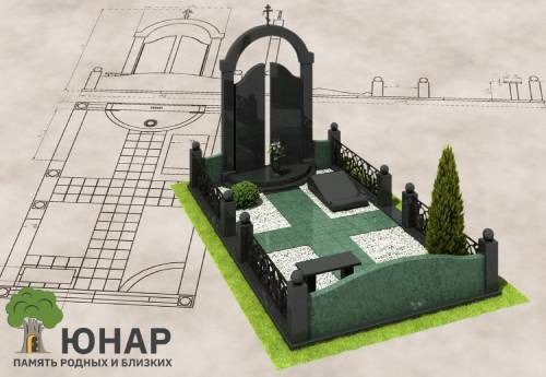 Облагораживание территории на месте захоронения